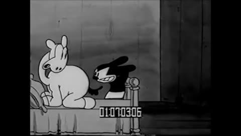 Oswald the Lucky Rabbit: Race Riot (1929) spanking