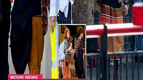 Harry Potters Ron Weasley and Family Seen Filming