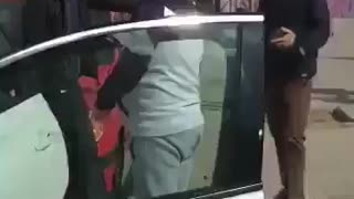 A homeowner in Barcelona asks a fake asylum seeker to leave the house he's squatting in,