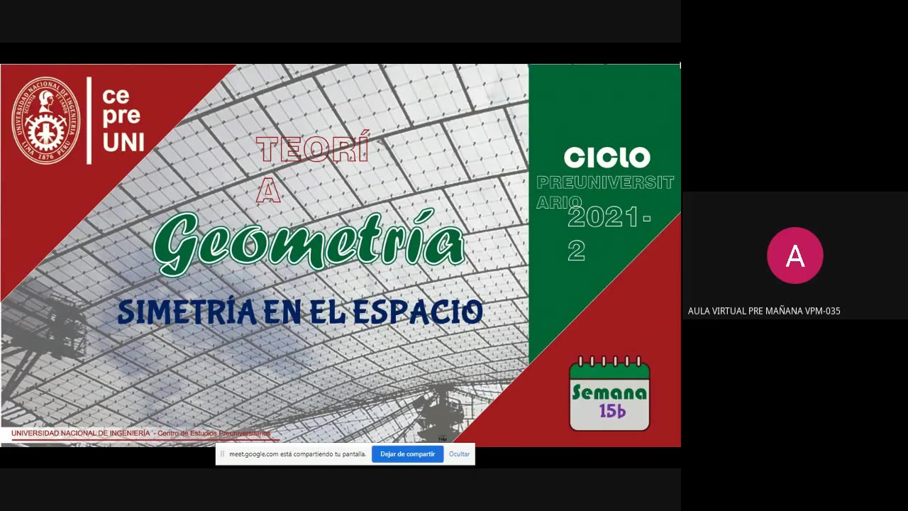 CEPRE UNI 2022 - 1 | Semana 15 | Geometría S2