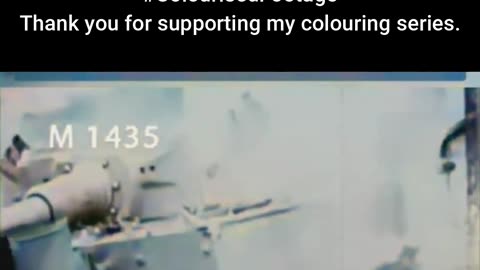 Heavy Tank Crushes Through a House #ColourisedHistory