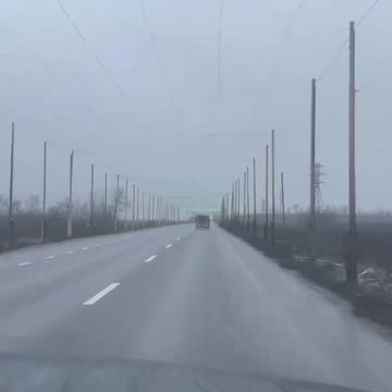 It is reported that the 40 km long route from Izyum to Slovyansk has been completely covered with
