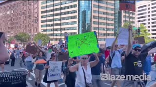Politics - 2025 All White Filthy Trash Liberal Globalist Paid Commie Protesters Washington DC