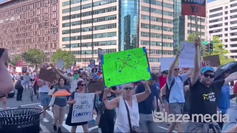Politics - 2025 All White Filthy Trash Liberal Globalist Paid Commie Protesters Washington DC
