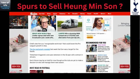 Spurs to Sell Heung Min Son