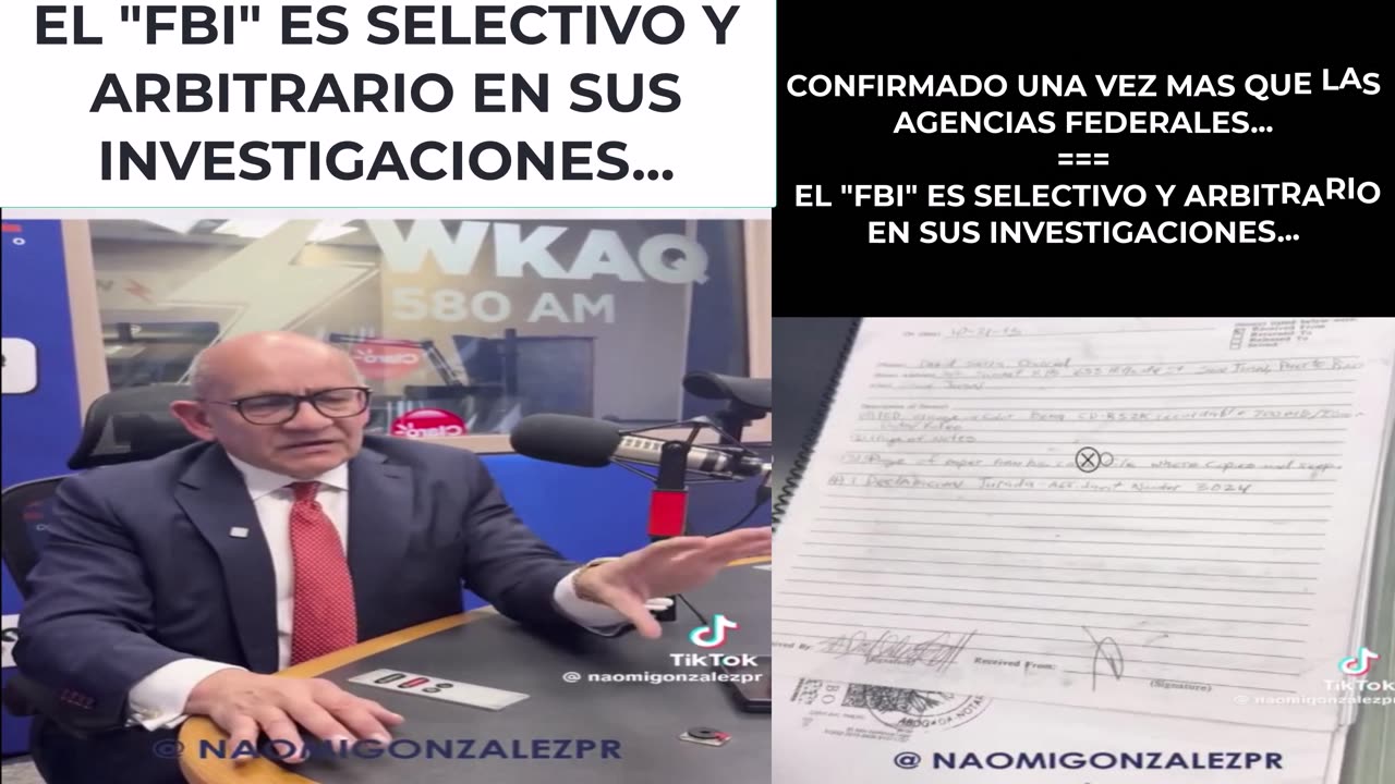 EL "FBI" ES SELECTIVO Y ARBITRARIO EN SUS INVESTIGACIONES...