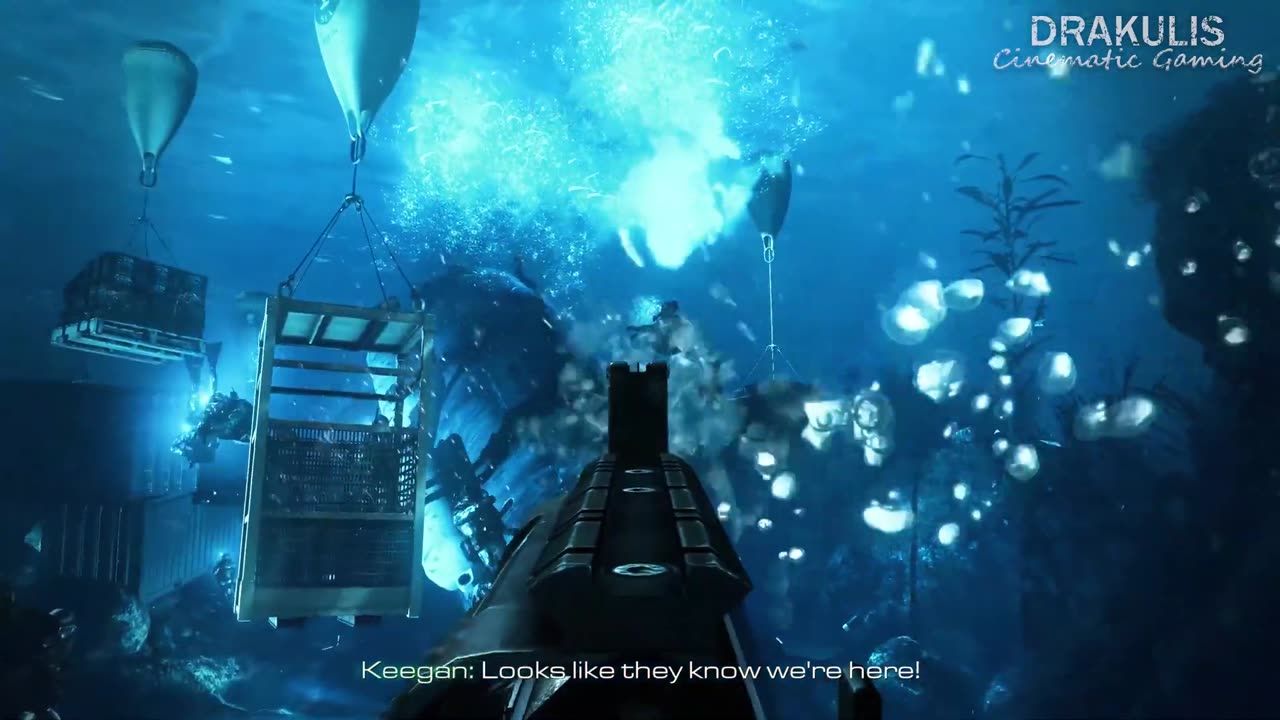 FISH AI Underwater Battle - Call of Duty Ghosts - Part 12 - 4K