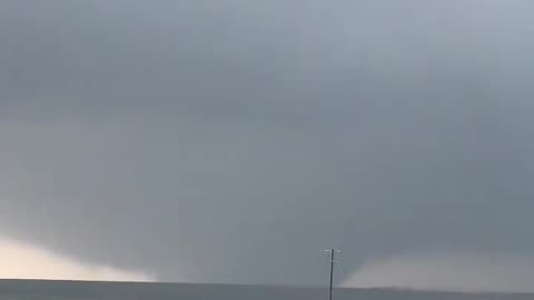 JUST IN: Tornado on the ground north of Scott City, Kansas.