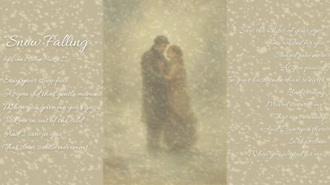"Snow Falling, " by John Milton Hinkle, II -- OneWarriorPoet