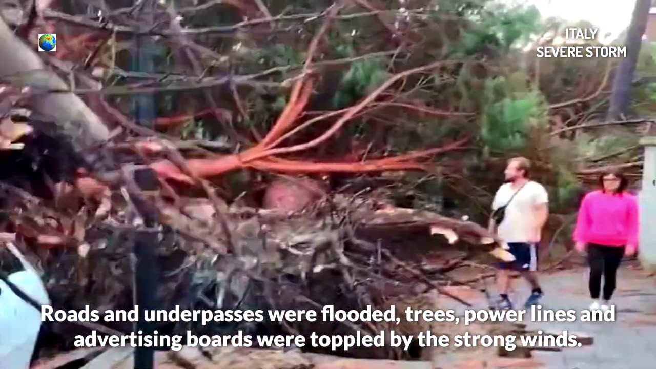 Une catastrophe météorologique en Italie provoque des dégâts extrêmes