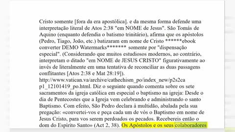 02.142. A Maior Farsa do Trinitarismo parte 16