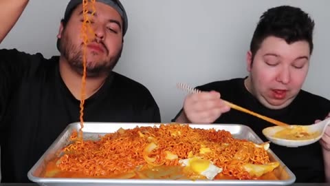 How Much I Weigh Now.... Spicy Noodles Mukbang_part7