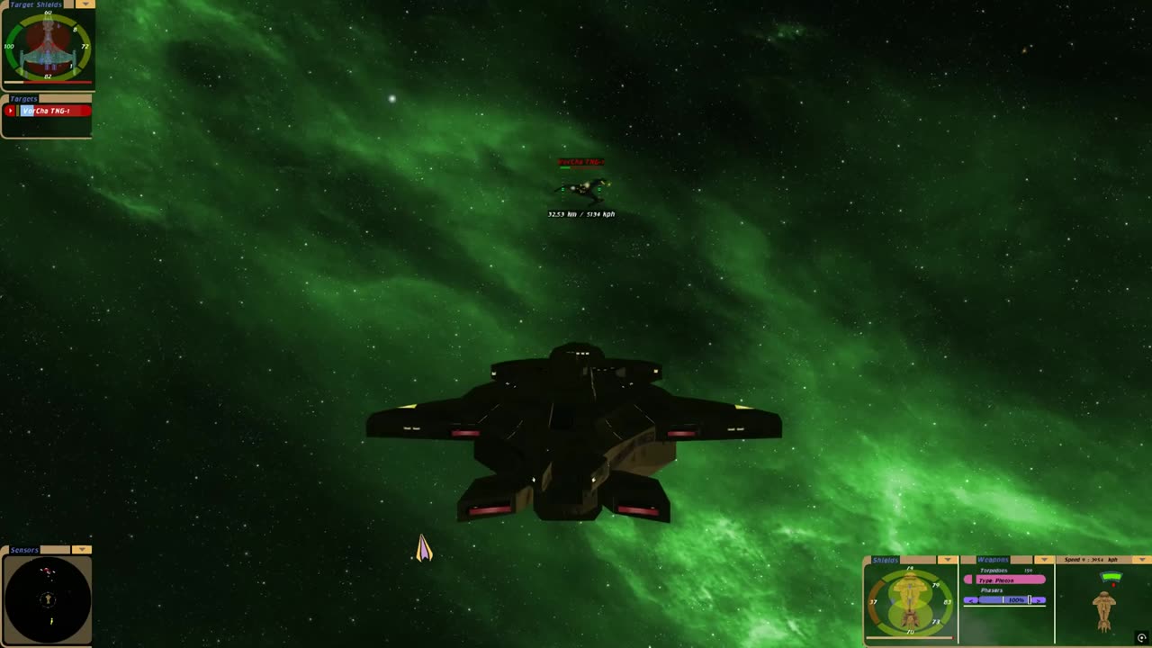 Cardassian Keldon vs. Klingon Vor'Cha