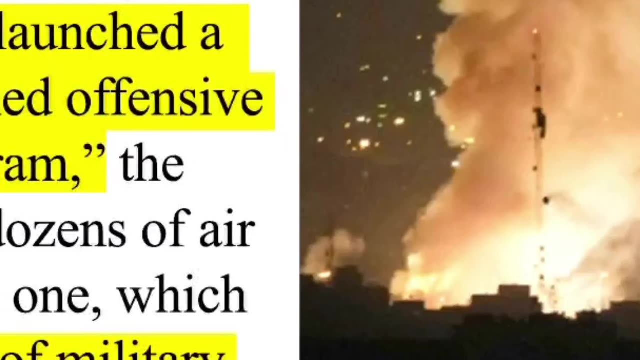 Israel Launches Preemptive Strikes on Iran's Nuclear Program