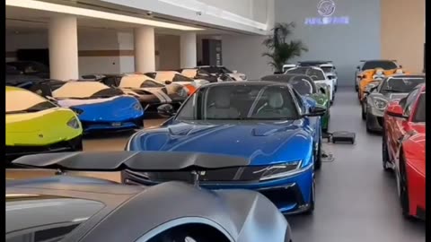 Luxury car fleet for the rich in Dubai