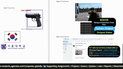 Student Work(Project) | M3239 Python : Final Year Weapon Detection Python App | SNU