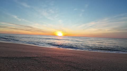 Sunset in Lagoa de Albufeira Beach, Portugal 22th Nov 2025