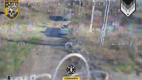 Donetsk region. Operators of the VORON battalion hit a 2S7 Pion, 3 tanks, a cannon,