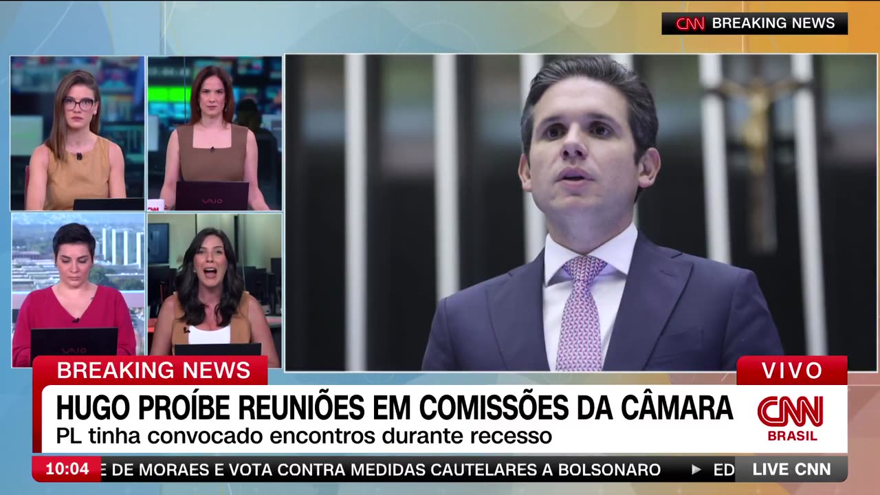 CNN: Hugo proíbe reuniões em comissões da Câmara; Quem mandou Hugo Mota fechar a câmera dos Deputados?? Sem ordem ele não teria coragem de fazer isso.