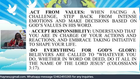 Monday Bible Study 10 November 2025