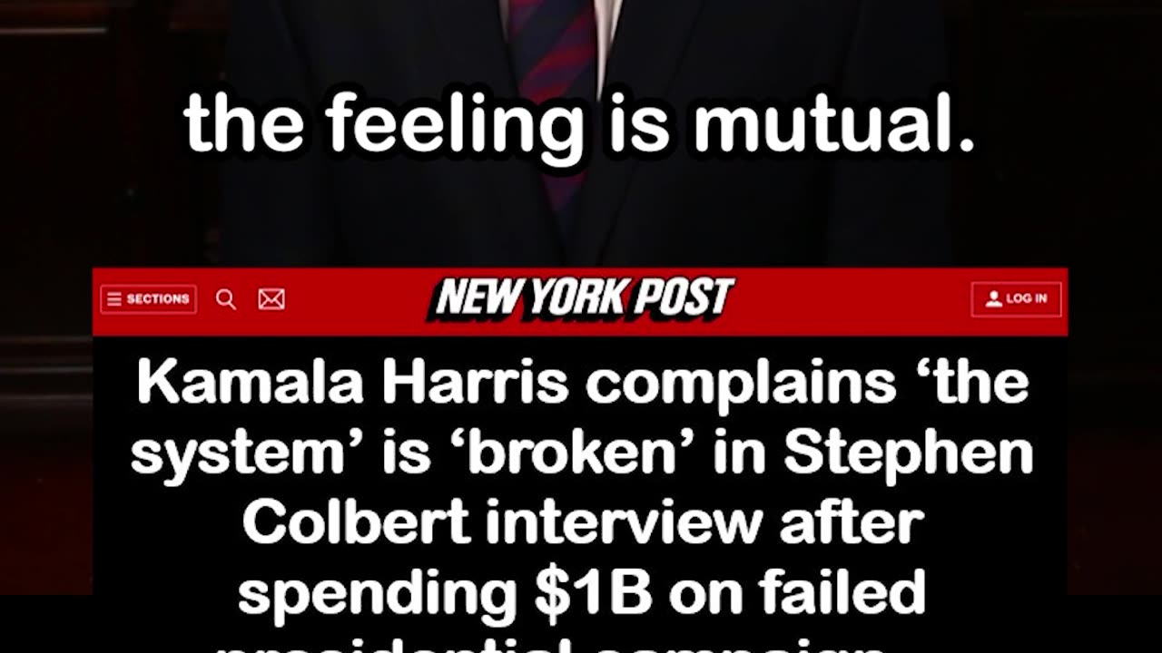 Kamala Harris Declares the 'System Is Broken' — Hints Not Running in 2028