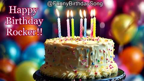 🎸 Happy Birthday Rocker (Beer Belly Birthday Bash) | Funny Rock & Roll Birthday Song Party Animals 🎉