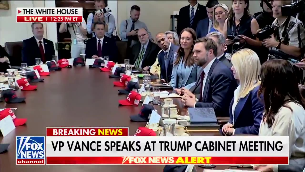 VO Vance at Cabinet Meeting