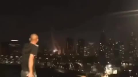 Israeli settlers watch in horror as Iranian missiles rain down on targets deep within Tel Aviv