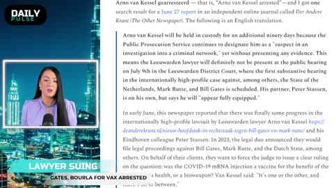 DISTURBING: A top lawyer who is suing Bill Gates and Pfizer CEO Albert Bourla has disappeared