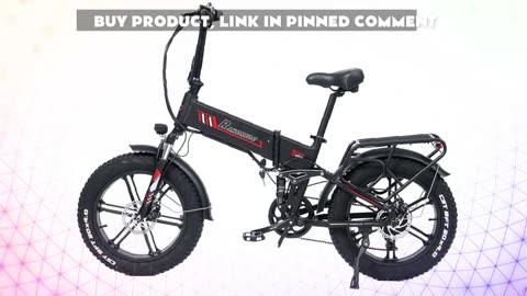 RANDRIDE YX20M Electric Bike 1000W Motor 48V 17Ah Battery 20*4.0'' Fat Tires Electric Bike