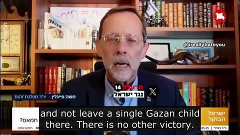 Every Baby in Gaza is an Enemy' — Israeli Politician Moshe Feiglin Doubles Down in Response