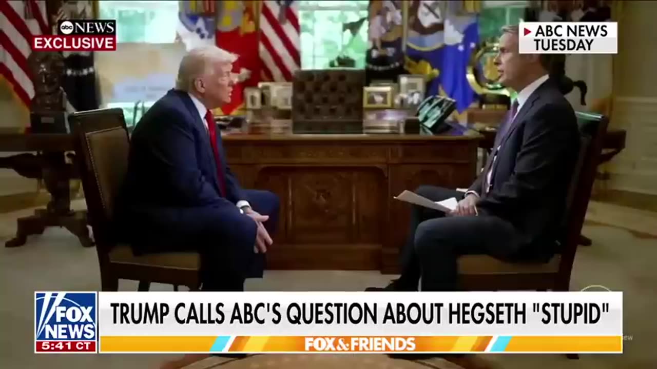 'STUPID QUESTION': President Trump FIRES BACK at ABC Host During Fiery Interview Exchange 4.30.25