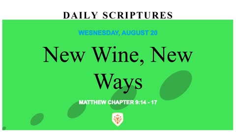 New Wine, New Ways