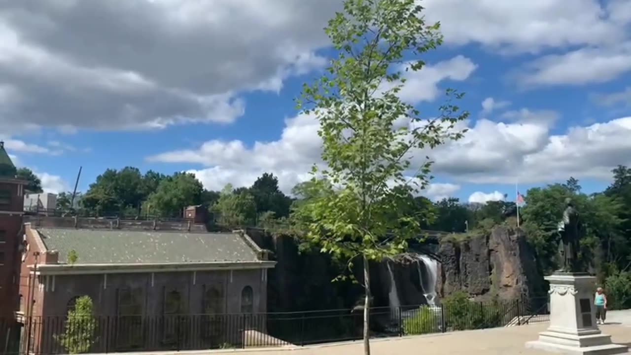 The Great Fall In Paterson In New Jersey