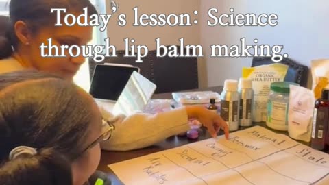 How We Stopped Forcing Lessons and Started Living Them | Lip Balm Science Lesson