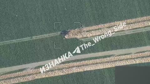 Lancet Drone Hit a Ukrainian Engineering Construction Vehicle While Building a Trench