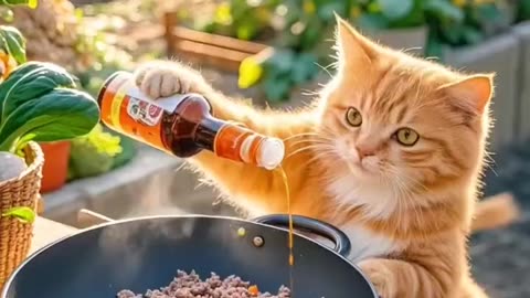 Chef's Cat Cooking