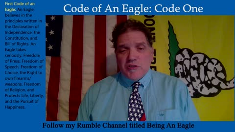 Being An Eagle-Video Series-1 of 7 Code of An Eagle: Code One (Briefly discuss Charlie Kirk)