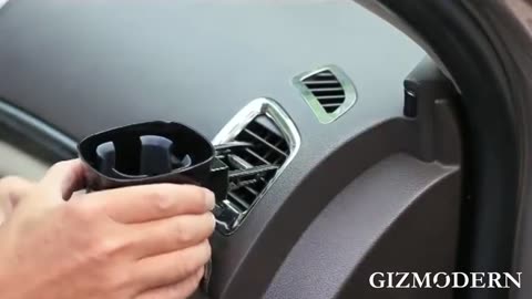 Solar-powered 2-in-1 Car Ashtray & Cup Holder - Perfect Addition to Your Car