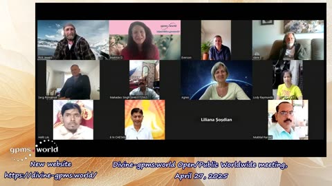 Divine-gpms.world Open_Public Worldwide meeting, April 27, 2025