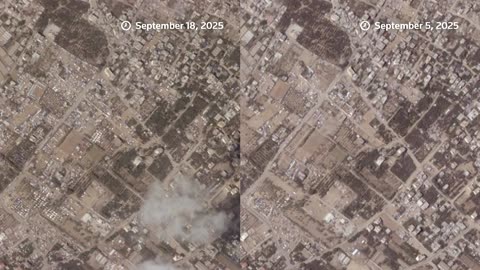 Satellite imagery shows crowds on road, new tents in southern Gaza