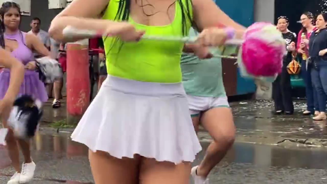 Bastoneras virales jama #desfile #videoviral