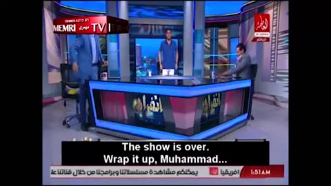 It's hard being an arab tv show host