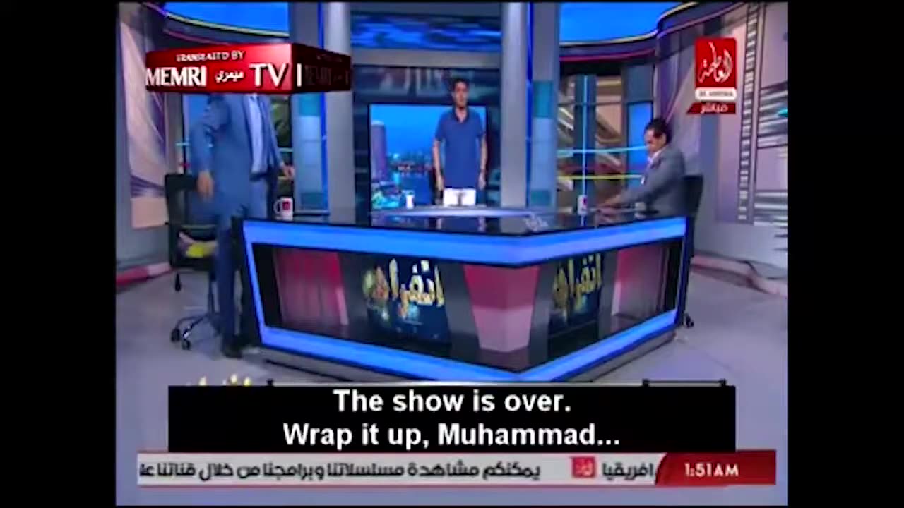 It's hard being an arab tv show host