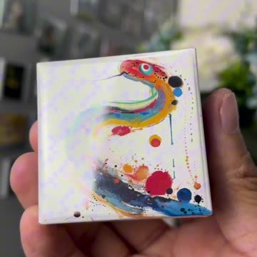 DIY New gift! Snake zodiac refrigerator magnet, I love it!