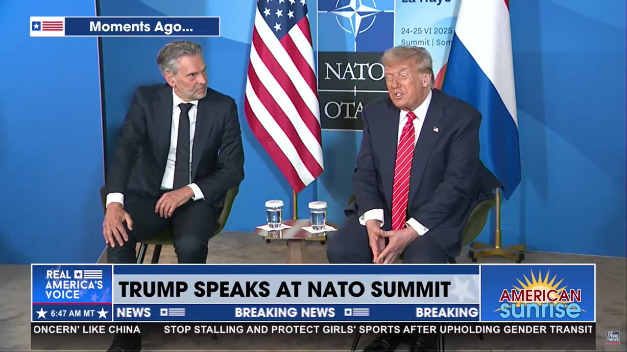 TRUMP SPEAKS AT NATO: ON FAKE NEWS, PRAISE TO NETHERLANDS