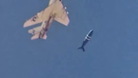 A-4 Skyhawk & FJ-4 Fury during toss bombing trials as a method of delivering nuclear weapons in 1957