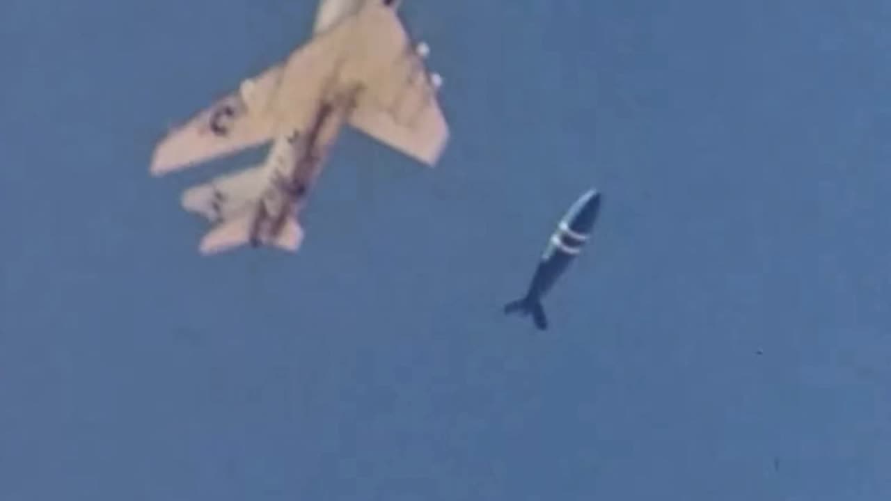A-4 Skyhawk & FJ-4 Fury during toss bombing trials as a method of delivering nuclear weapons in 1957