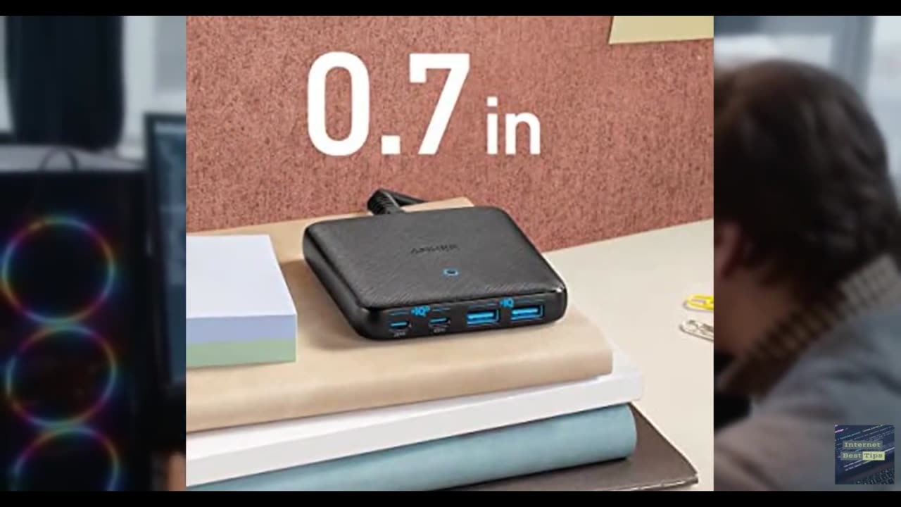 Anker USB C Charger, 543 (65W II), PIQ 3.0 & GaN 4-Port Slim Fast Wall Charger,
