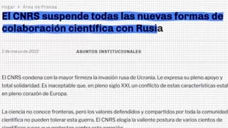 ¿La ciencia no tiene pasaporte? Entonces por qué vetan a científicos rusos